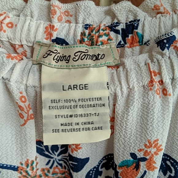 Floral High Low Romper (Romper with Train) - Picture 6 of 6